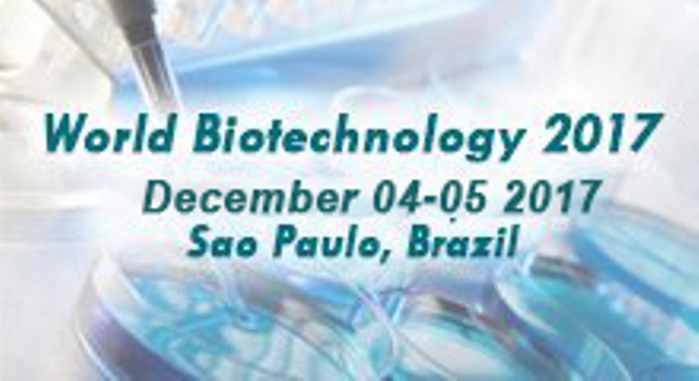 Conferenceseries  welcomes you to attend the 2nd  World Biotechnology  Congress, during December 04-06, 2017 at Sao Paulo, Brazil. We cordially invite all the participants who are interested in sharing their knowledge and research in the arena of Biotechnology and its applications with the theme Profound Innovations and Futuristic Challenges in Biotechnology for Making Better Life.